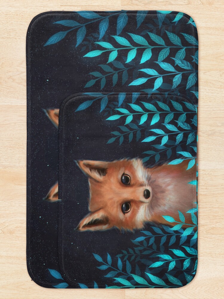 Thumbnail 5 of 6, Bath Mat, Fox designed and sold by ARiAillustr.