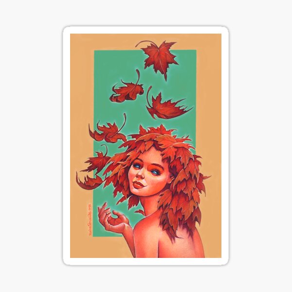 Vista previa del artículo con la obra «Leaf Fairy», diseñado y vendido por Raine  Szramski.