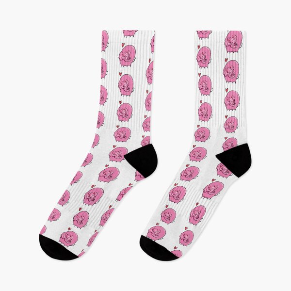 Item preview, Funny Cute Pink Elephant in Love designed and sold by AnastasiaDesign.