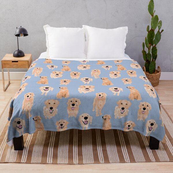 Golden retriever throw outlet blanket