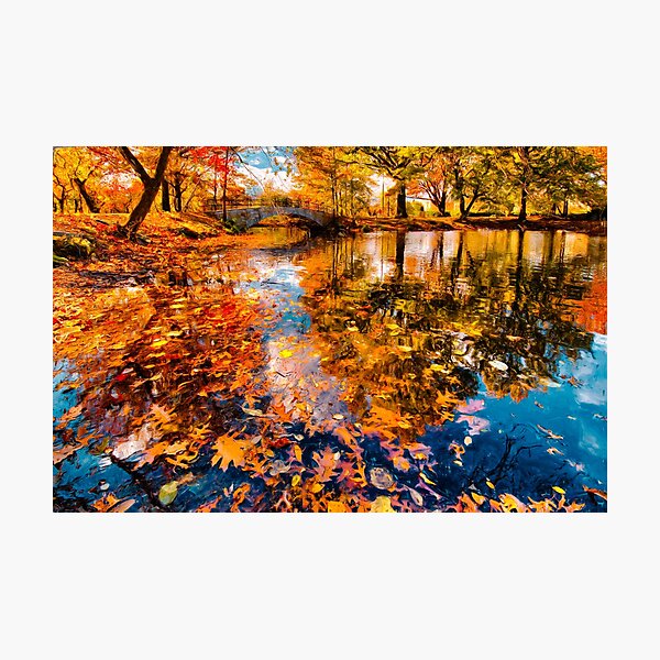 Item preview, Boston Fall Foliage Reflection designed and sold by LudaNayvelt.