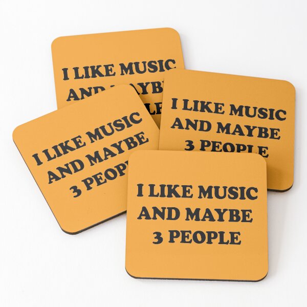 Item preview, Sarcastic Music Shirt, Music Lovers Gifts, Funny Music Tee, I Like Music And Maybe 3 People designed and sold by helliazidi.