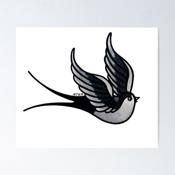 Free Bird Tattoo Black And White, Download Free Bird Tattoo Black And White  png images, Free ClipArts on Clipart Library