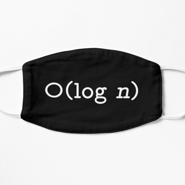 O(log n) - Big O Notation White Text Computer Scientist Design Mask
