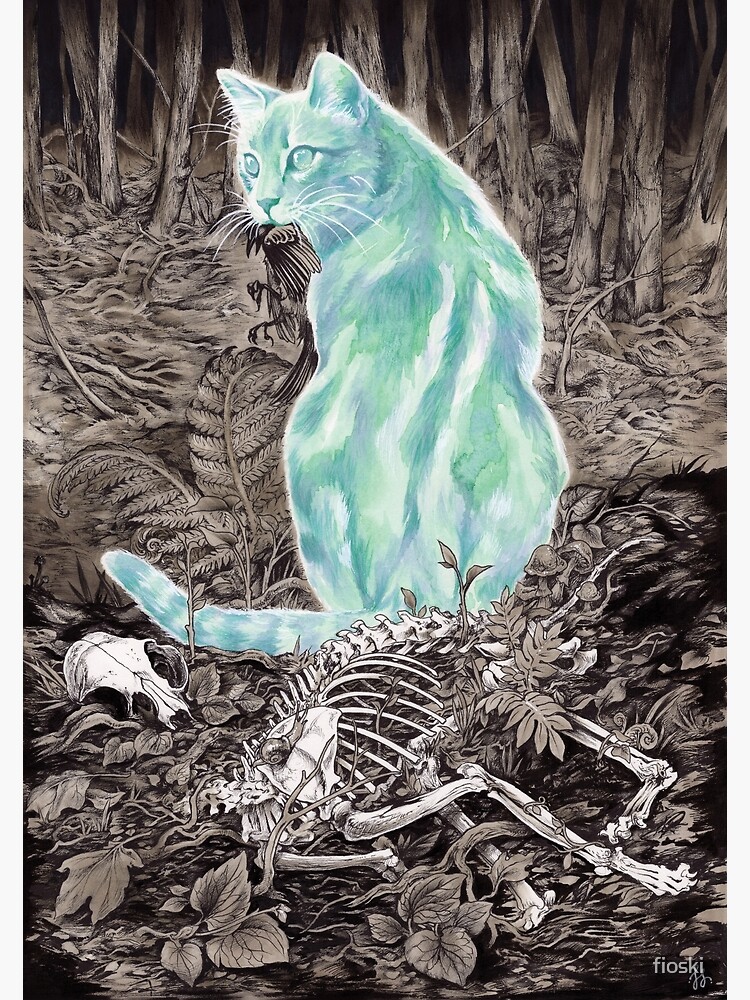 Ghost Cat Prowls Forever by fioski