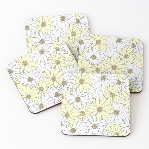 Item preview, White and Yellow Flowers - Floral Pattern designed and sold by kmoblenes.