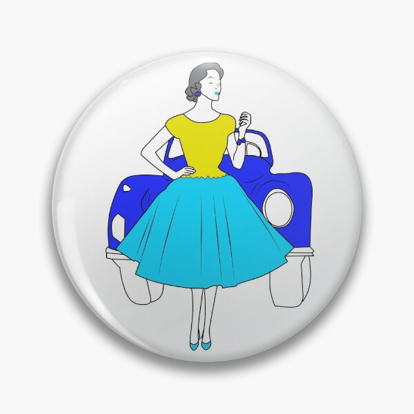 Artikelvorschau, Mädchen, Auto, Retro entworfen und verkauft von AvotArt.