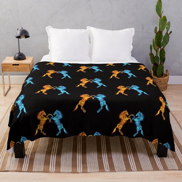Item preview, Flaming Fire And Ice Fighting Horses designed and sold by Atteestude.