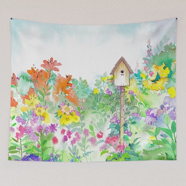 Item preview, Birdhouse in Garden designed and sold by Cathi Freund.