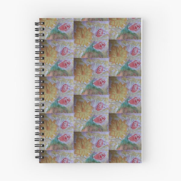Item preview, Yellow rose, red rose and genets on a purple background designed and sold by ThereseLyssia.