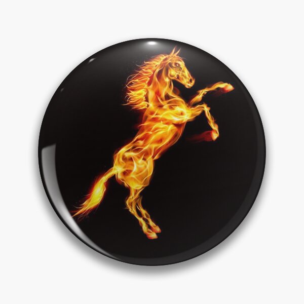 Item preview, Flaming Orange Fire Horse  designed and sold by Atteestude.