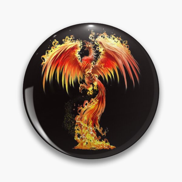 Item preview, Fantasy Orange Fire Phoenix Rises From The Fiery Ashes designed and sold by Atteestude.