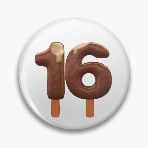 Item preview, 16 Ice Cream Sixteen Number 3d Chocolate designed and sold by HelloFromAja.