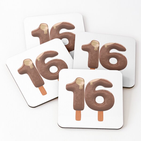 Item preview, 16 Ice Cream Sixteen Number 3d Chocolate designed and sold by HelloFromAja.