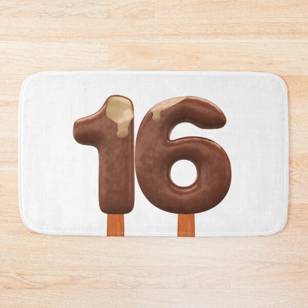 Item preview, 16 Ice Cream Sixteen Number 3d Chocolate designed and sold by HelloFromAja.