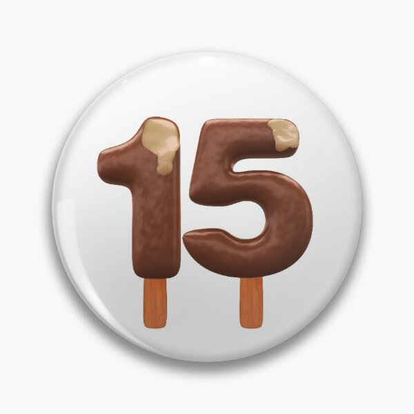 Item preview, 15 Ice Cream Fifteen Number 3d Chocolate designed and sold by HelloFromAja.