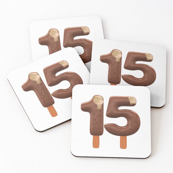 Item preview, 15 Ice Cream Fifteen Number 3d Chocolate designed and sold by HelloFromAja.