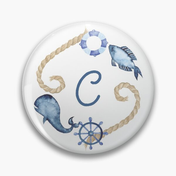 Item preview, Coastal Initial Wreath C designed and sold by limeandcedar.