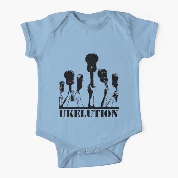 Ukelution: The Ukulele Revolution Short Sleeve Baby One-Piece