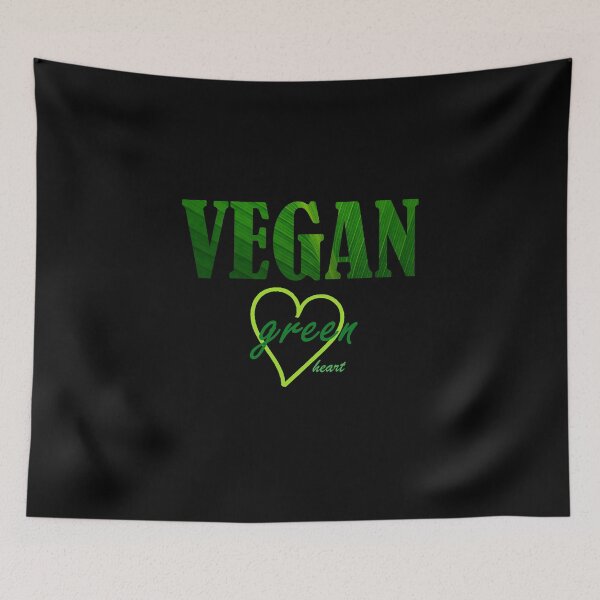 Item preview, Vegan - green heart : Green and VEGAN Gift  designed and sold by aminosile.