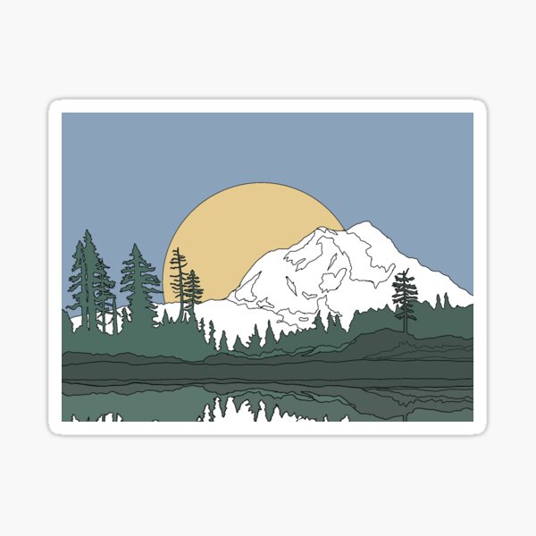 Mountain Sunrise Sticker