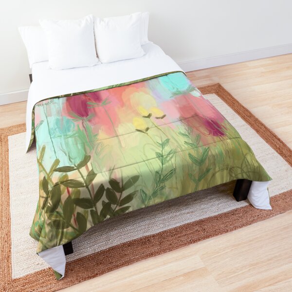 Peachy Meadow Comforter
