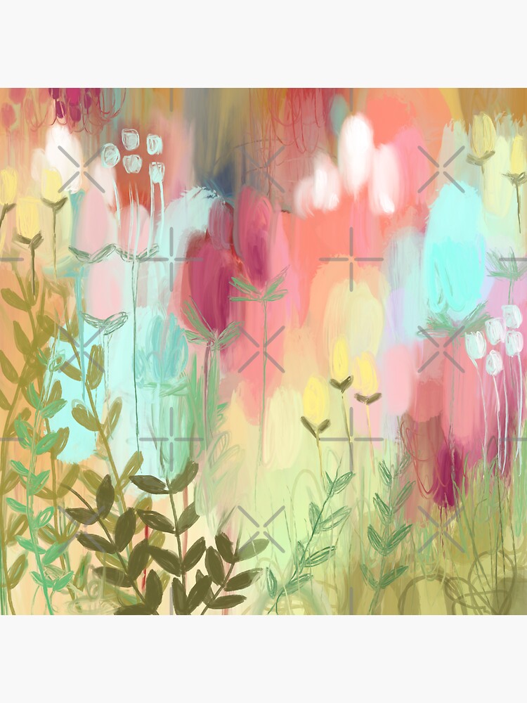 Thumbnail 3 of 3, Sticker, Peachy Meadow designed and sold by Hyssopartz.