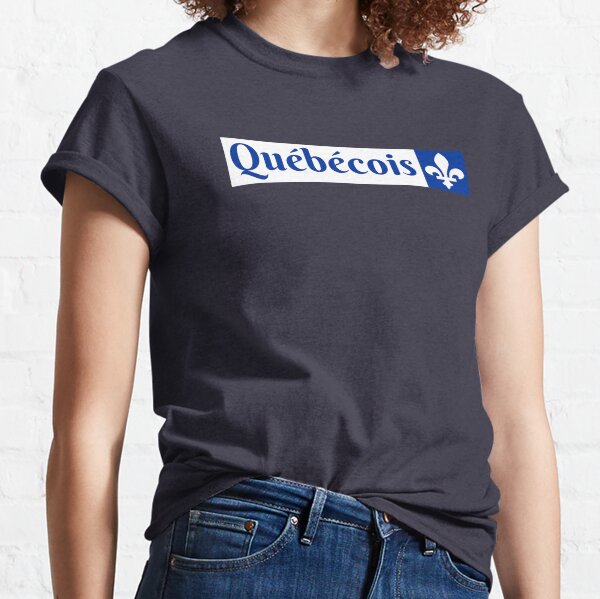 Quebecois Canadien Drapeau du Quebec T-shirt classique