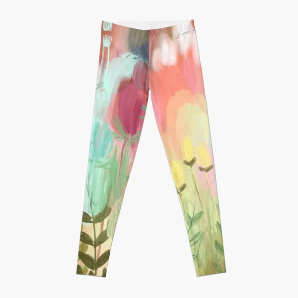 Peachy Meadow Leggings