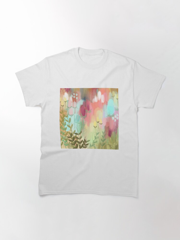 Thumbnail 3 of 7, Classic T-Shirt, Peachy Meadow designed and sold by Hyssopartz.