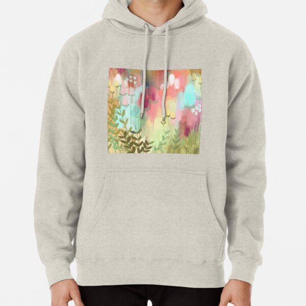 Peachy Meadow Pullover Hoodie