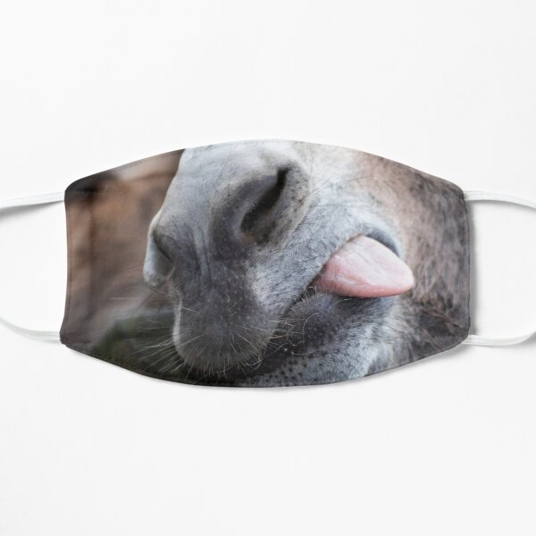 Fun Donkey muzzle coronavirus face mask poking out tongue Mask