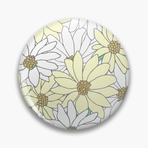 Item preview, White and Yellow Flowers - Floral Pattern designed and sold by kmoblenes.