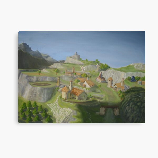 Hateno Village - Legend of Zelda: Breath of the Wild Canvas Print
