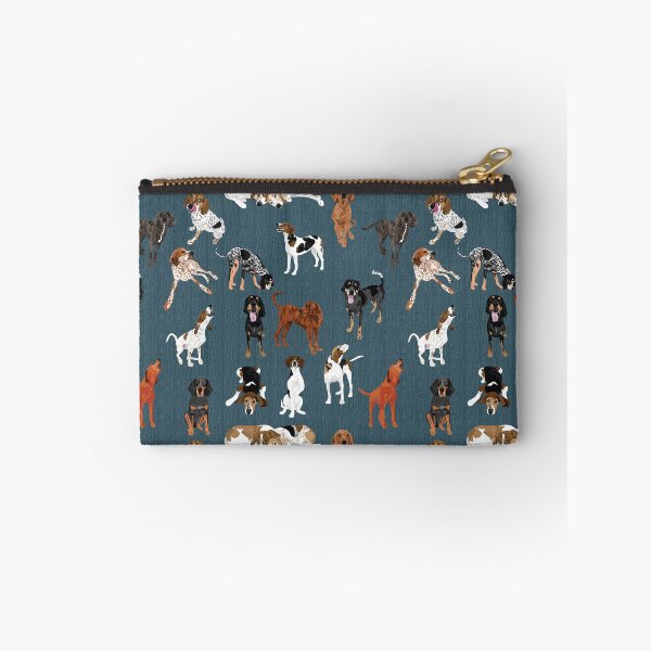Item preview, Coonhounds on Dark Teal designed and sold by ArtofACoonhound.