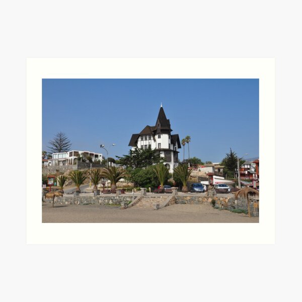 Townhall of Papudo, Chile Art Print