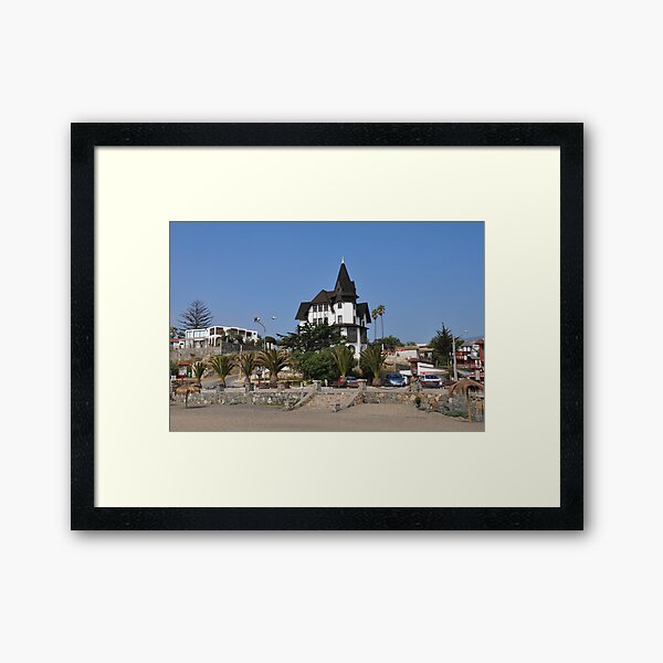 Townhall of Papudo, Chile Framed Art Print