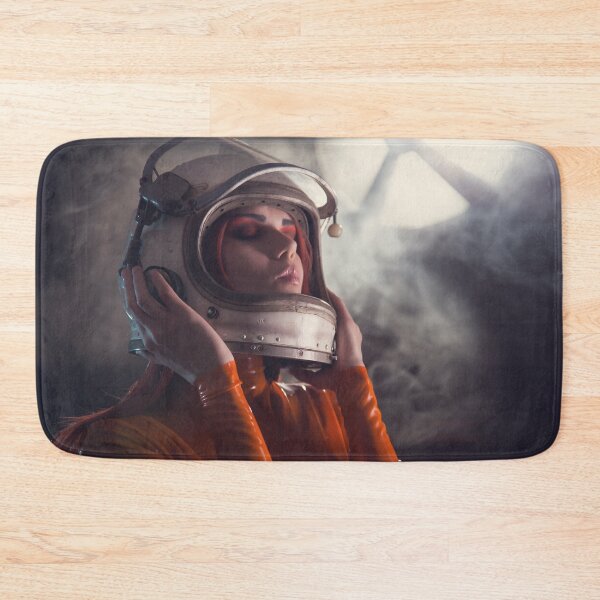 Item preview, Portrait of a sexy girl in latex astronaut catsuit  designed and sold by Elisanth.