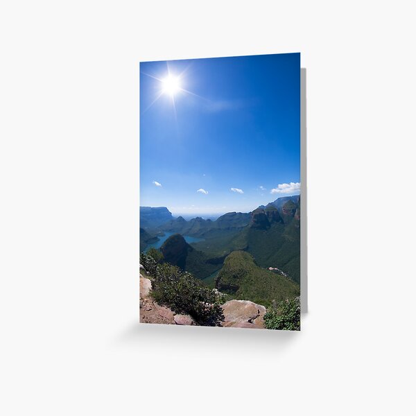Starburst Over the Rondavels Greeting Card