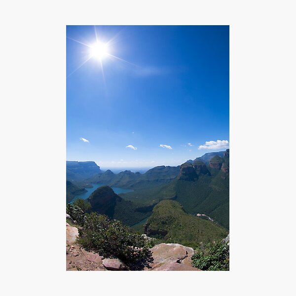 Starburst Over the Rondavels Photographic Print