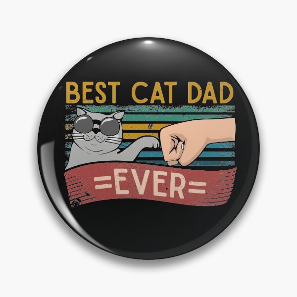 Item preview, Best Cat Dad Ever Funny gift for daddy's Birthday or Father's Day for animals lover vintage  designed and sold by alenaz.