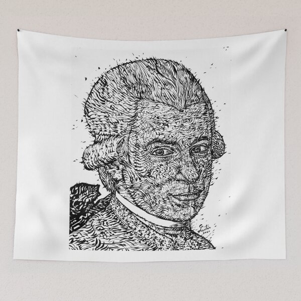 Item preview, WOLFGANG AMADEUS MOZART ink portrait.2 designed and sold by lautir.