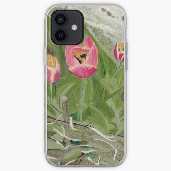 Backyard Tulips iPhone Soft Case