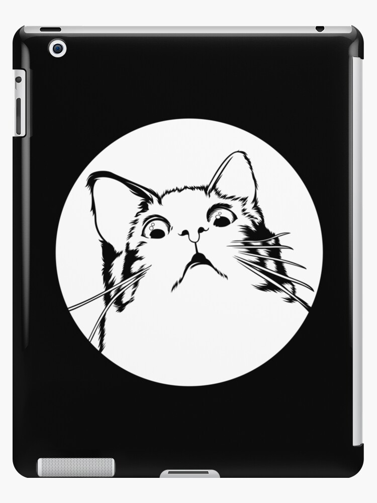 Coque Et Skin Adhesive Ipad Surpris Choque Chat Drole Internet Meme Par Finestmeme Redbubble