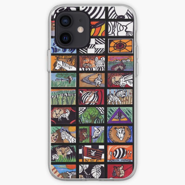Zebra Collage iPhone Soft Case