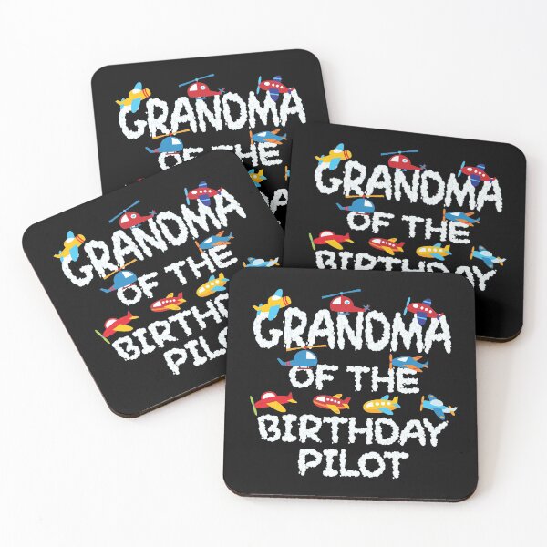 Item preview, Grandma Of The Birthday Pilot Kid Aviator B-day Party print designed and sold by Grabitees.