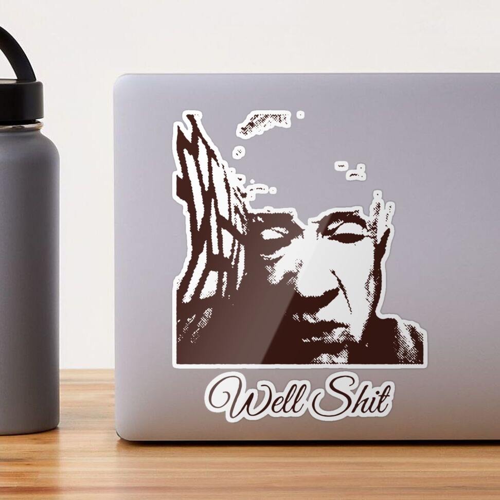 Leslie Jordan well shit shirt Sticker for Sale by robert-white | Redbubble