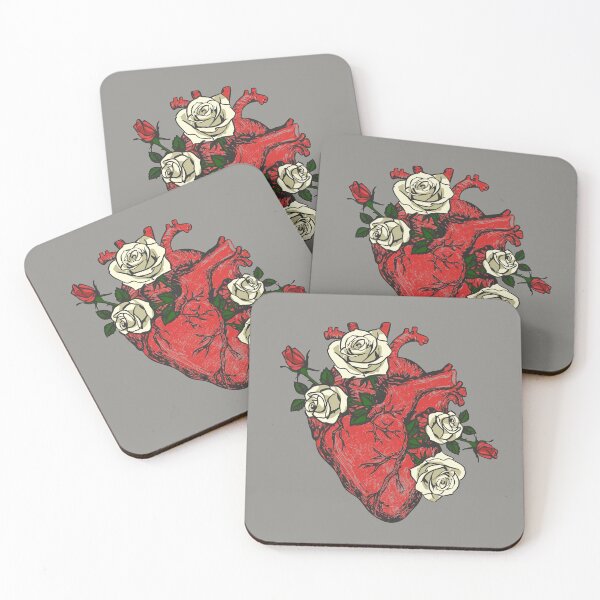Item preview, Anatomical Heart with Flowers Cute Roses Bouquet  designed and sold by alenaz.