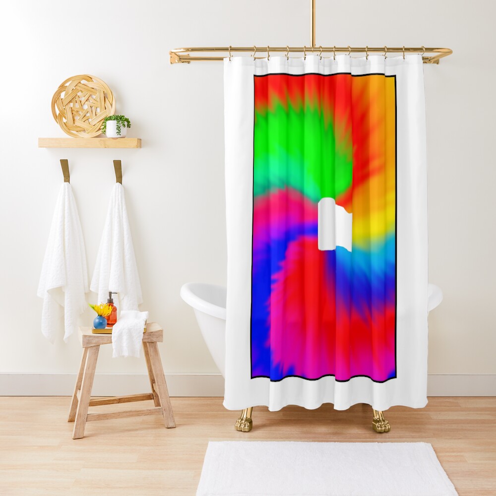 tie-dye-toilet-paper-psycho-quarantine-shower-curtain-for-sale-by