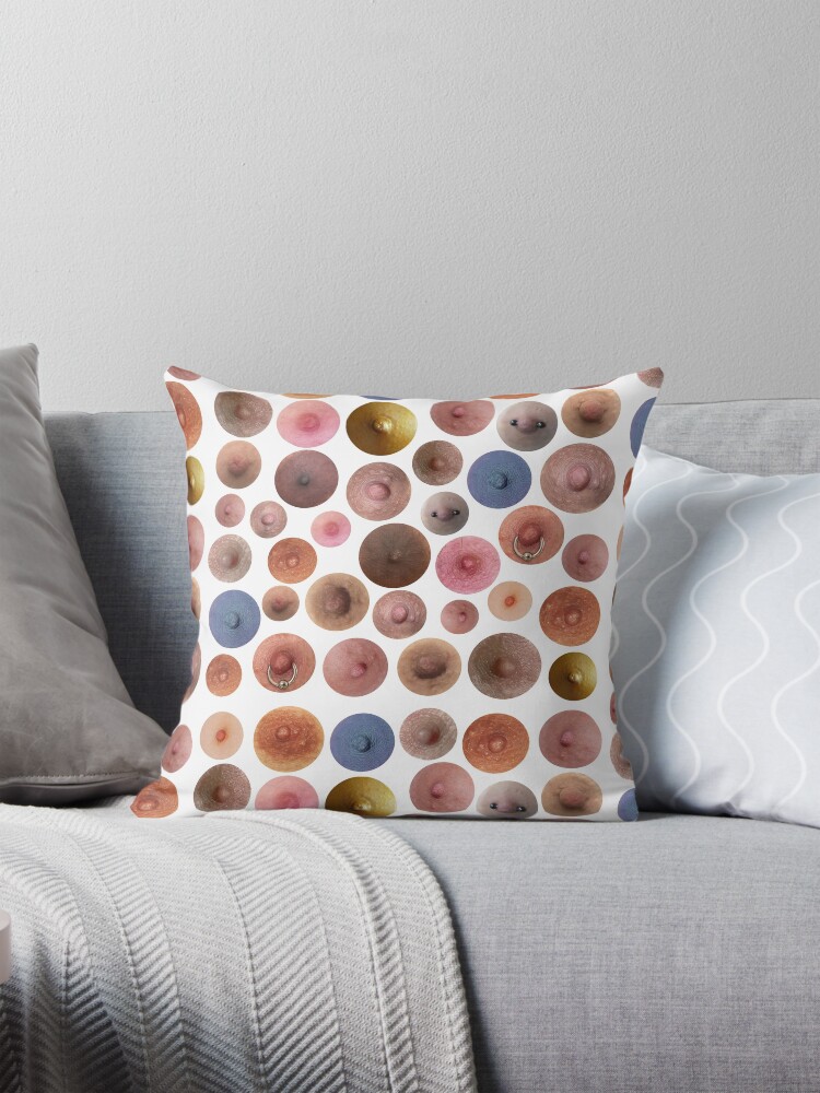 Thumbnail 1 of 4, Pillow, Nippleodeon designed and sold by KirstyAllan.